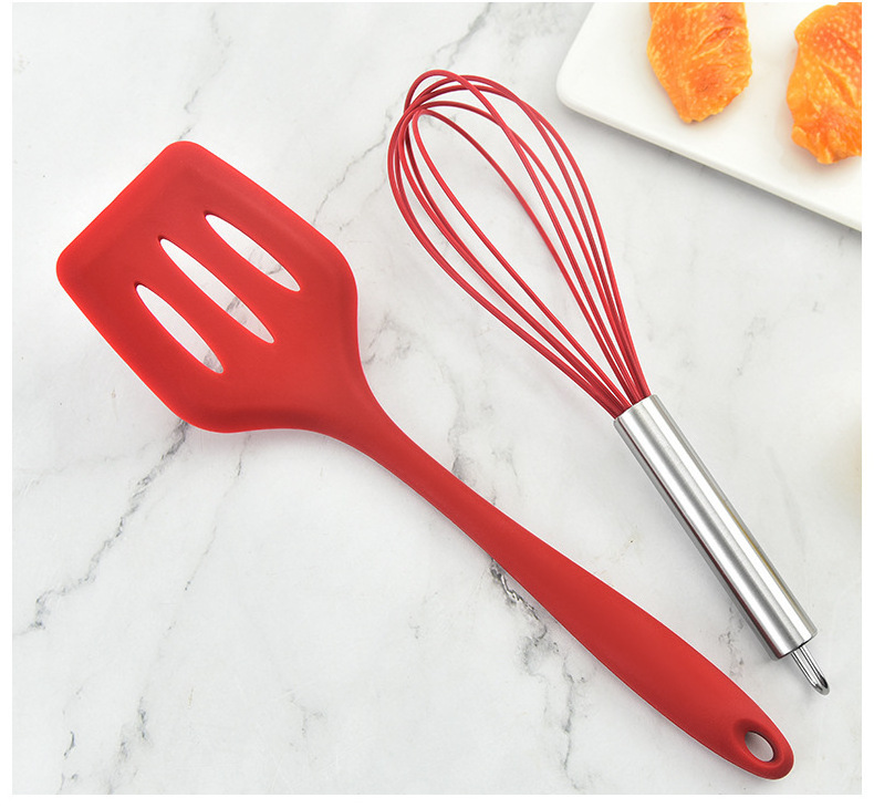 5 Pcs Silicone Kitchen Utensils Set  Nonstick Kitchen Tools Set Kitchenware Cookware Cooking Kitchen Accessories Tools Set