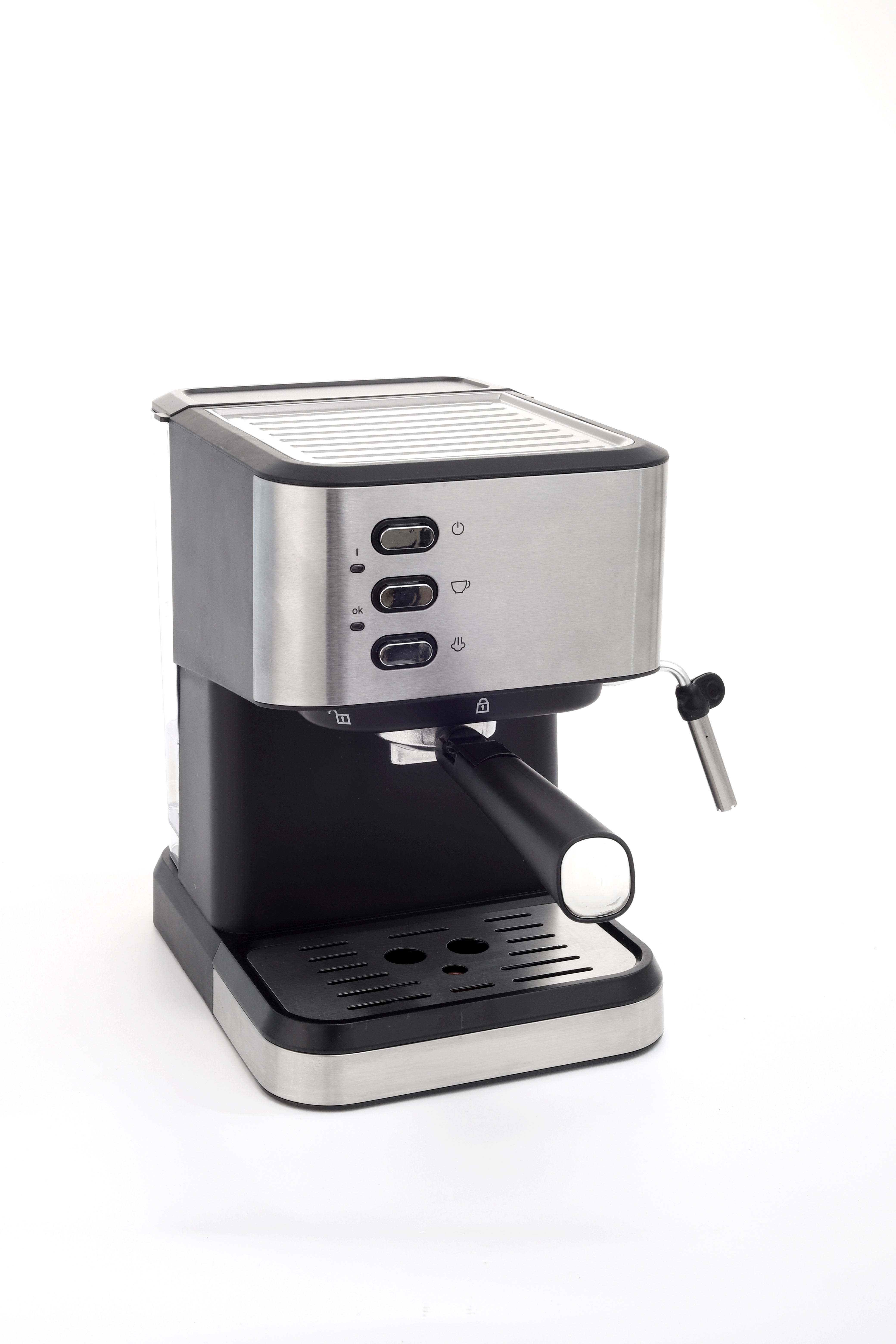 professional cafetera espresso coffee machine touch screen 15 bar Stainless Steel commercial coffee maker  with Milk Steam