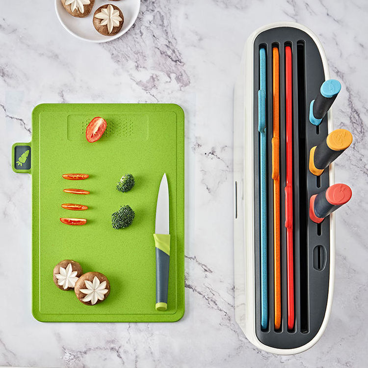 New products smart cutting board and knife set with holder disinfection light kitchen tools  Drying Holder Organizer for Kitchen