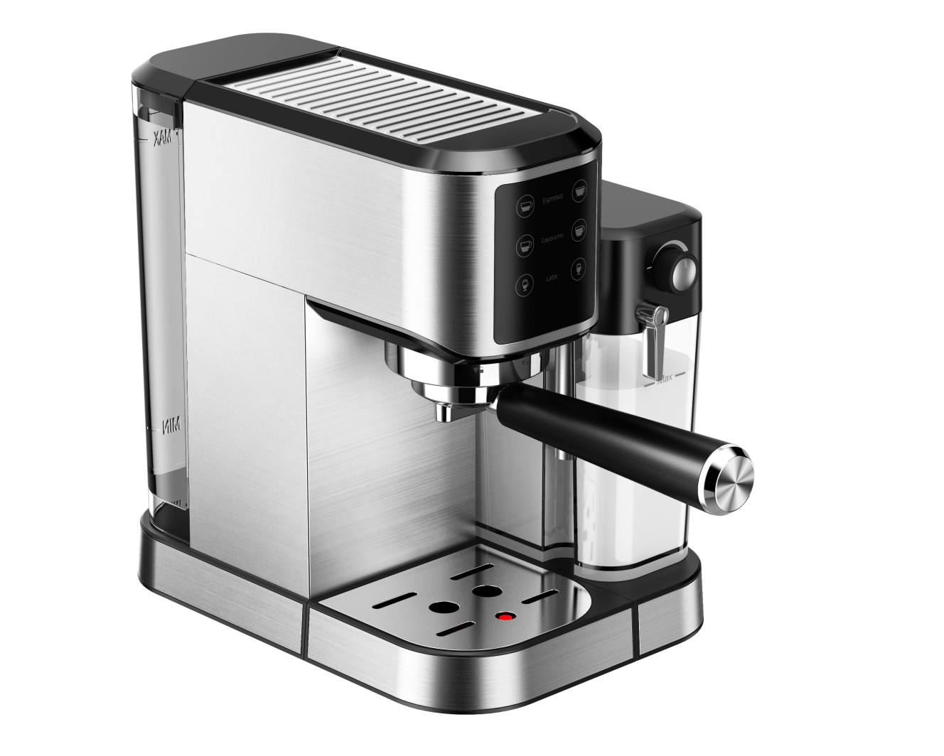 Wholesale Steam Espresso And Cappuccino Maker Stainless Steel Coffee Maker Espresso Machine with milk tank