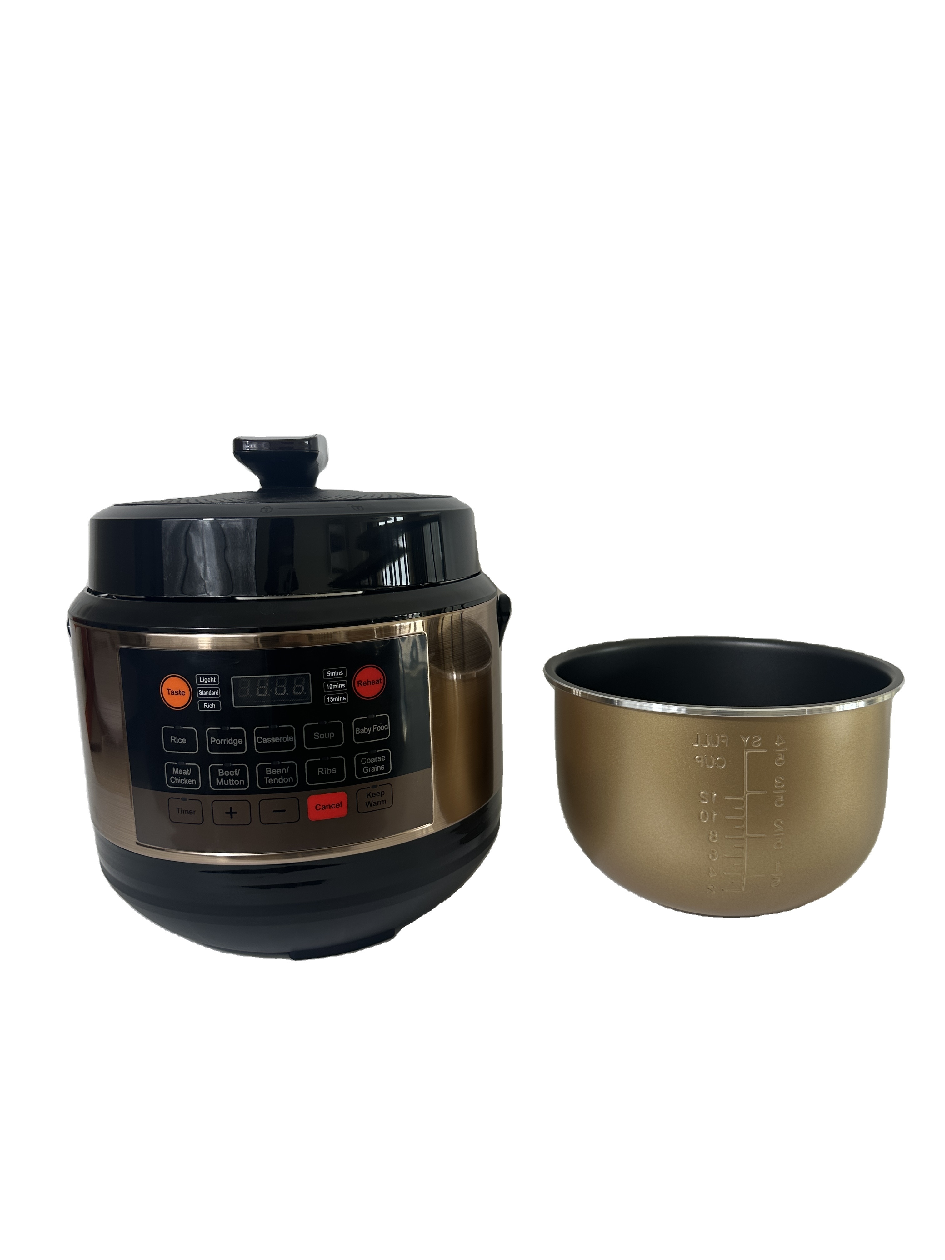 High Quality Commercial Or Household pressure cooker with a aluminium inner pot 6l new electric pressure cooker