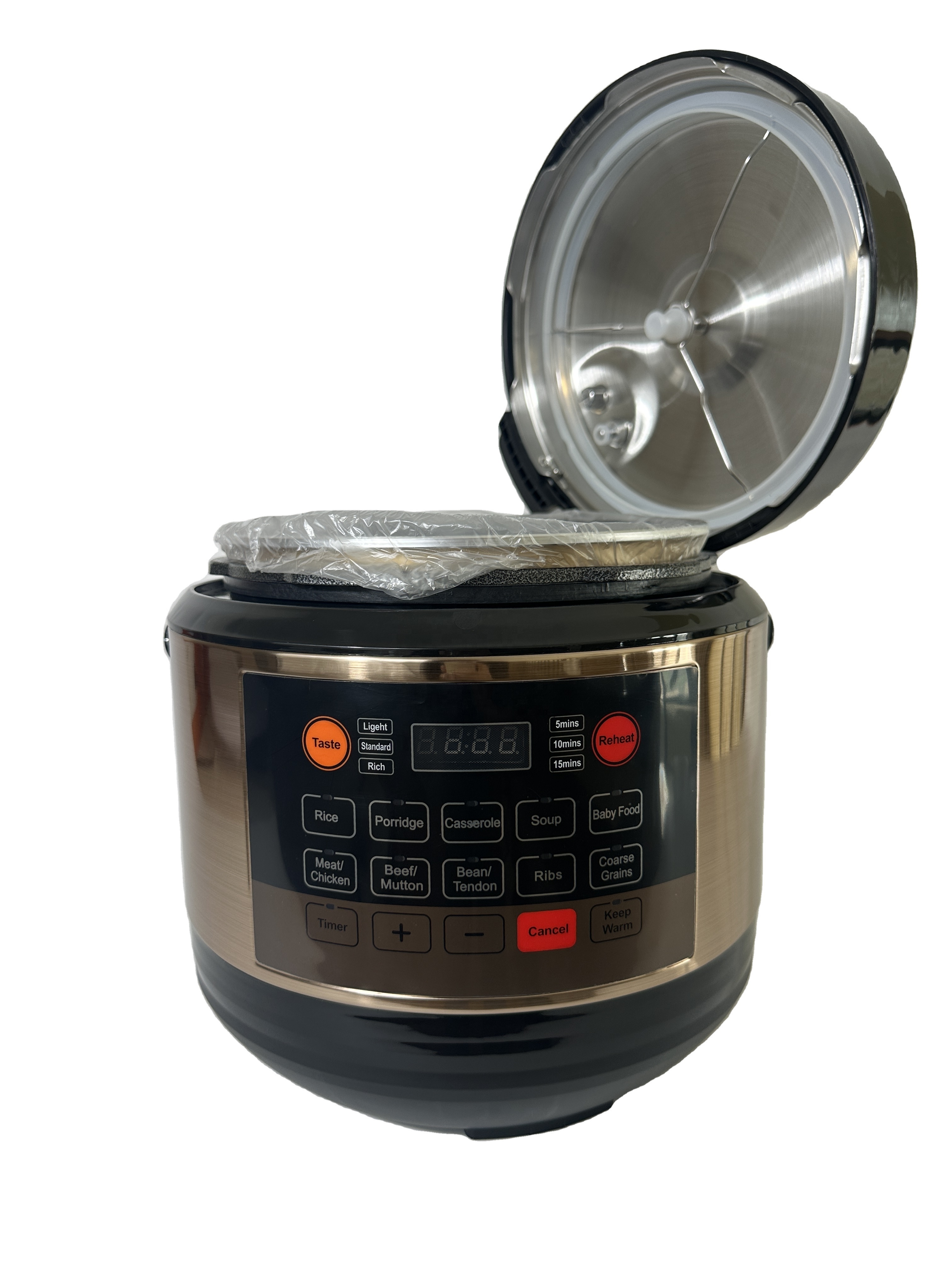 High Quality Commercial Or Household pressure cooker with a aluminium inner pot 6l new electric pressure cooker