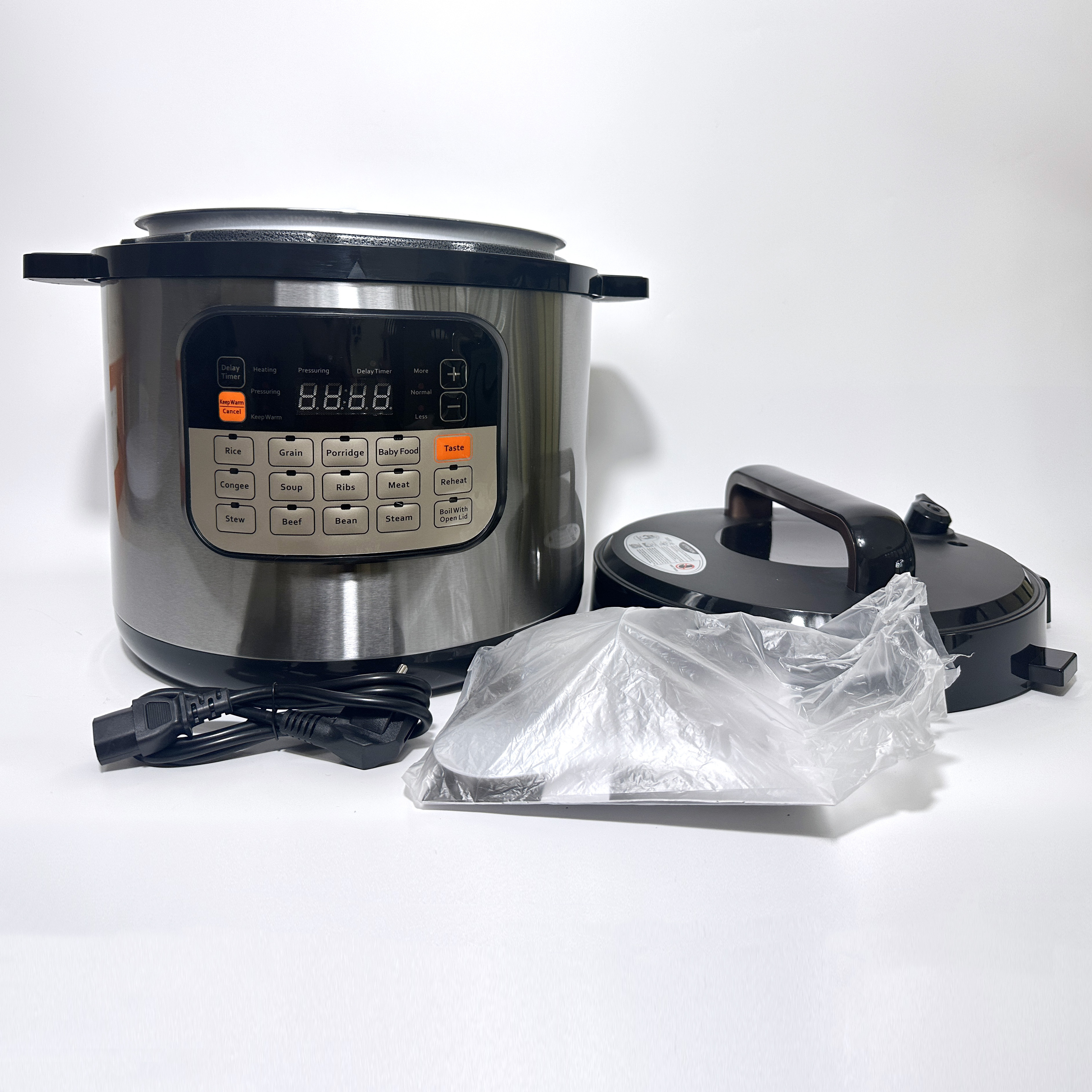 Multifunctional 4L 5L 6L Non-Stick Food Steamer Electric Programmable Pot Pressure Cooker Rice Cooker