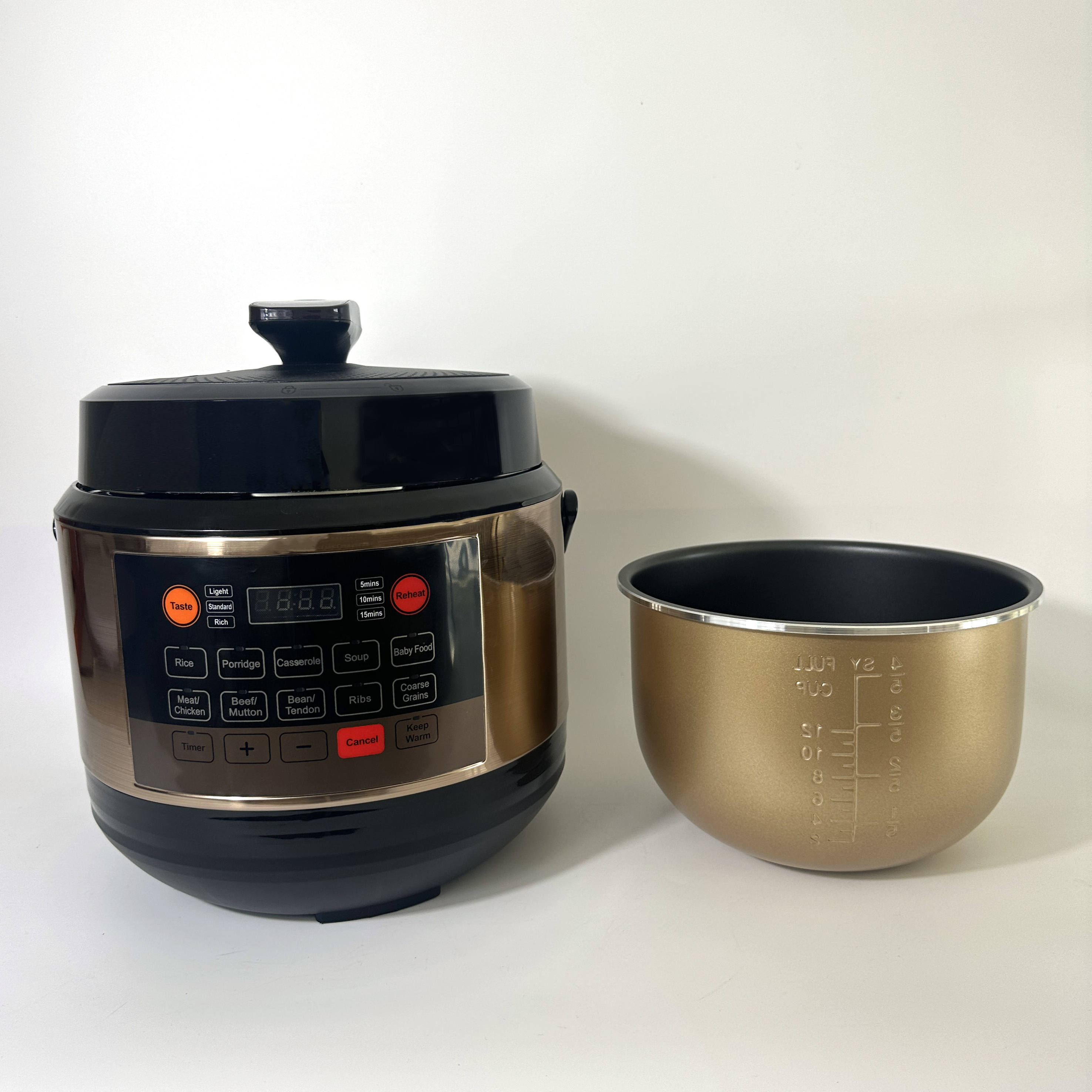 Wholesale Mutli 2-in-1 instant air fryer pressure cooker GTAP06-A two lid two display household kitchen appliance