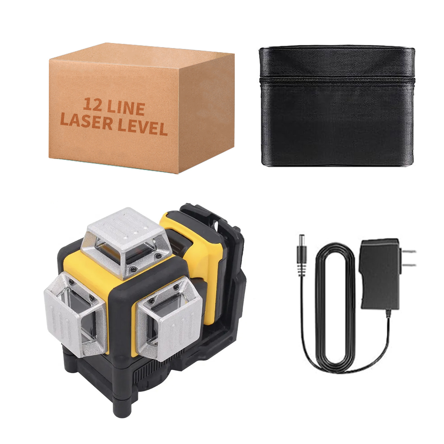 12 Lines  Portable High-Precision Laser Level-Multi-function Power Tool Set