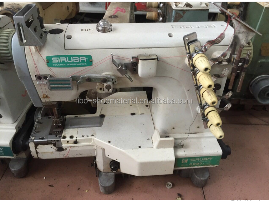 Used Industrial Siruba C007 Mechanical Cylinder Bed Arm Interlock Sewing Machine