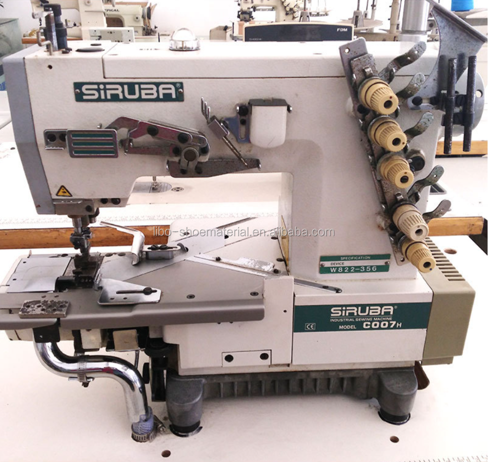 High Speed Flat-bed General Plain Seaming Interlock Industrial Sewing Machine Siruba F007J-W122