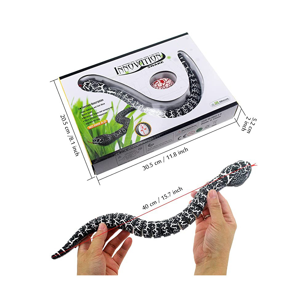 Kids infrared remote control snake prank toys rattlesnake toys rc boy toy Christmas Halloween gifts