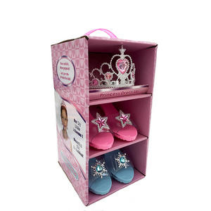 Hot Selling girls princess dress up set jewelry toy high heel shoes role play fashion accessories of crowns