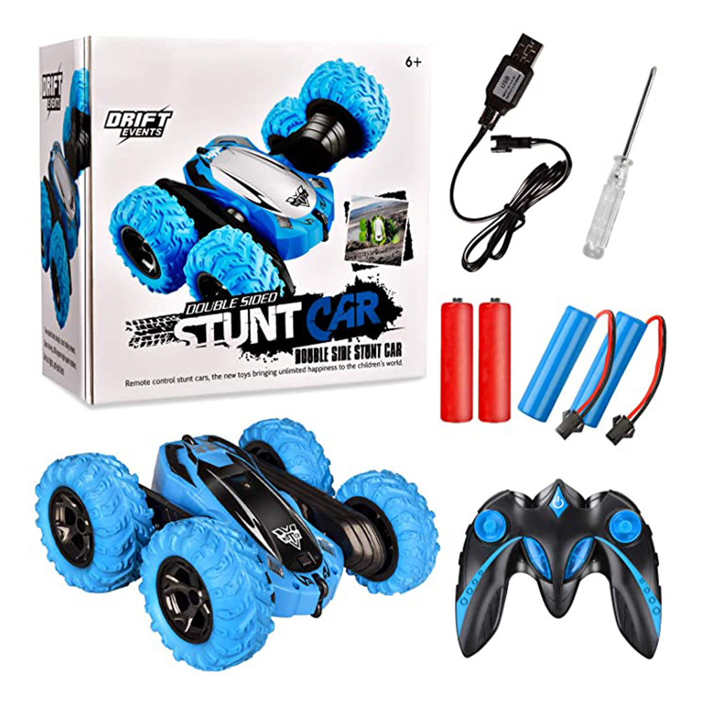 2.4GHZ Kids Remote Control Stunt Car Battery Operated Radio Control  Car RC Vehicle RC Stunt Car For Kids Boy Toy