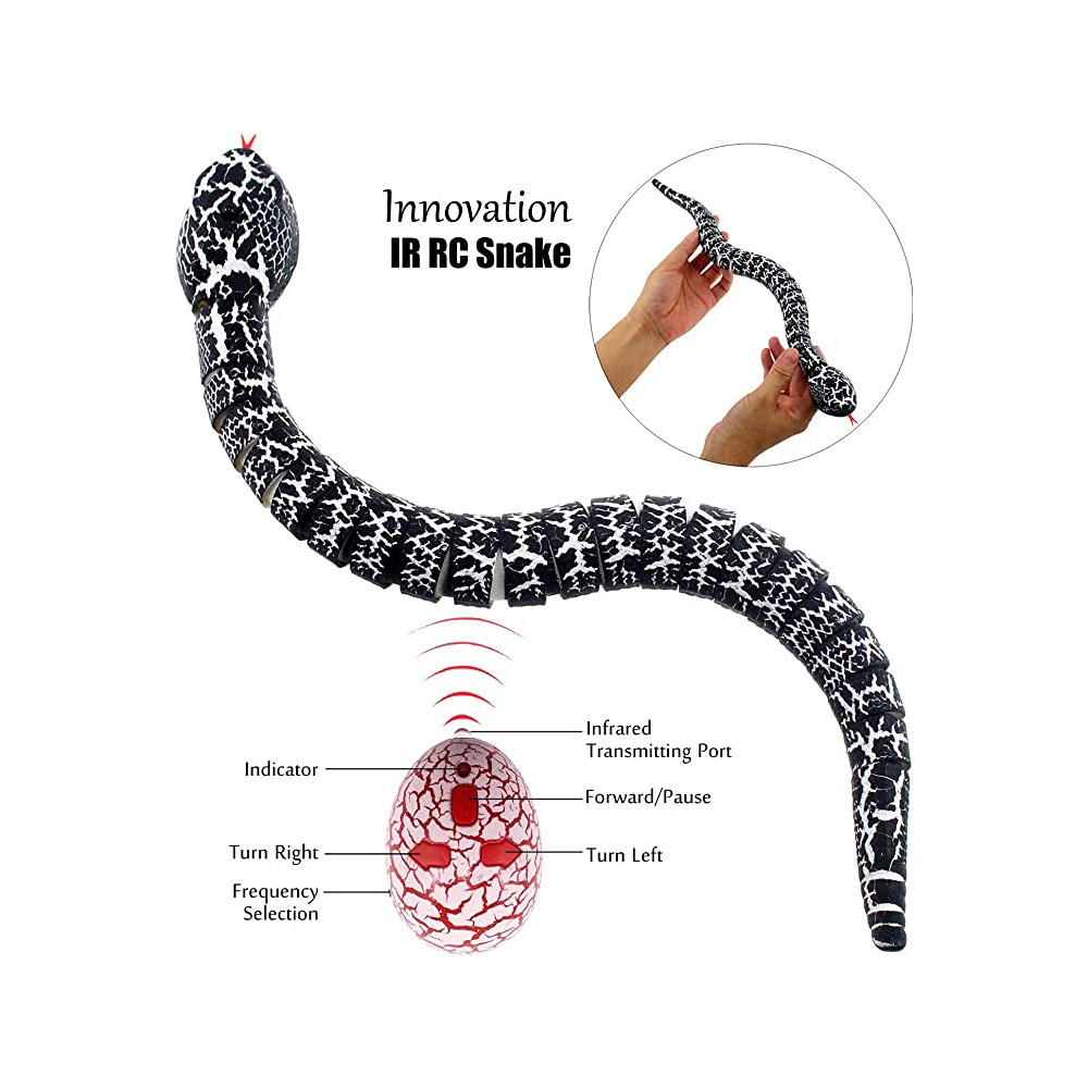 Kids infrared remote control snake prank toys rattlesnake toys rc boy toy Christmas Halloween gifts