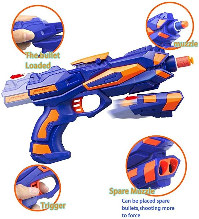 Manufacturer Plastic Soft Bullet Toy Guns Soft Air Gun Kids Toys