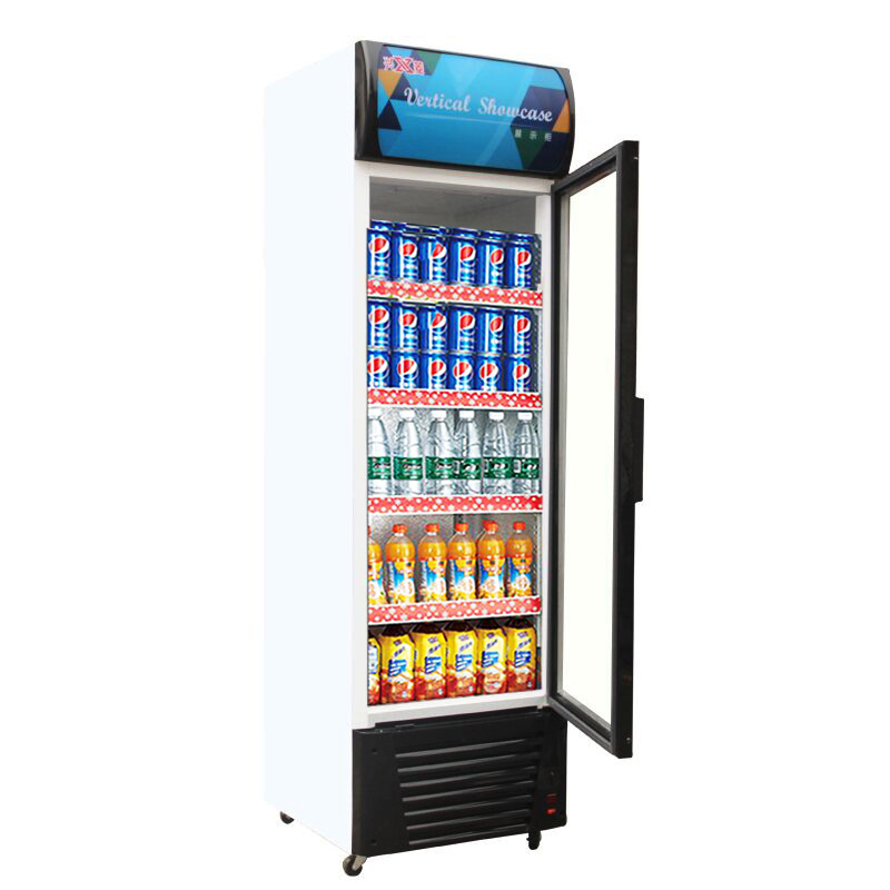 Pepsi beverage refrigerator with Glass door commercial beverage freezer refrigeration equipment