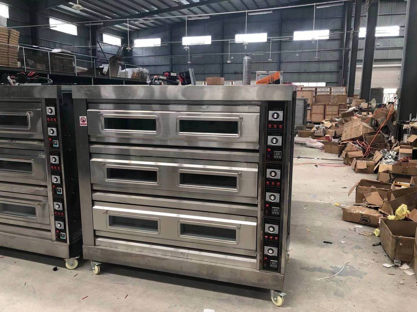 Electric Oven commercial 380V pizza baking oven with digital control three layers nine trays