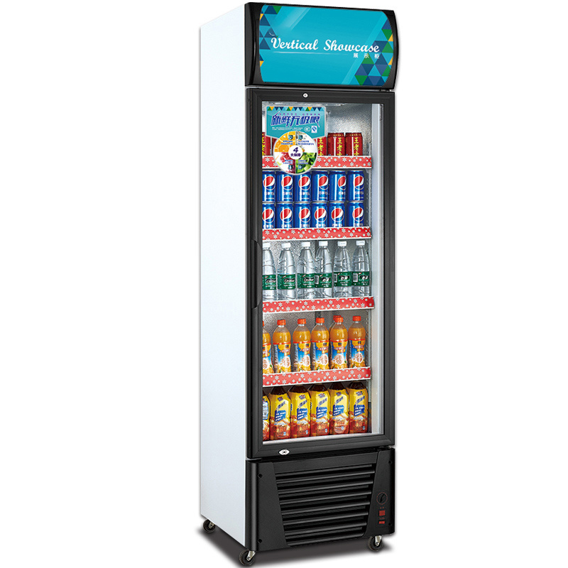 Pepsi beverage refrigerator with Glass door commercial beverage freezer refrigeration equipment