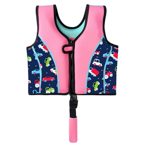 OEM ODM Service Kids Swim Vest Thin Neoprene Flotation Jackets Training Life Vest for Kids 5-8 Years