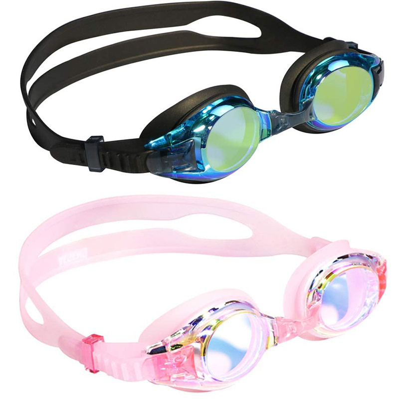 Custom swim goggles silicone prescription swimming goggles wholesale swimming glasses goggles waterproof anti-fog eye protection