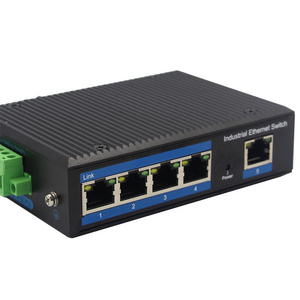 Industrial Switch plug And Play 5 Port 1000mbps Port  Network Ethernet Switch Sfp For laptops Camera