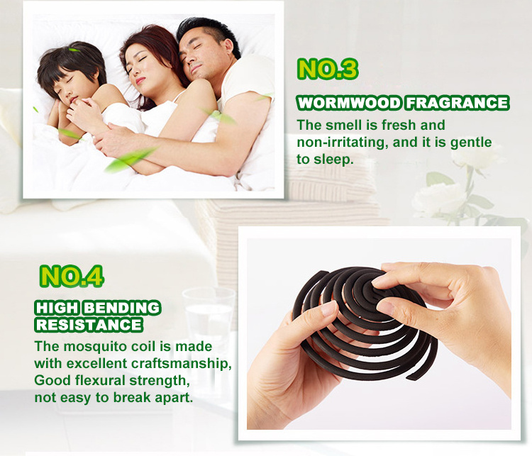 Black Mosquito Coils Mosquito Repellent Incense For Oem