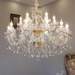 Gold Crystal Chandeliers Dining Room Bohemian Crystal Chandelier for Living Room Decorative Hanging Light Fixtures Chandeliers