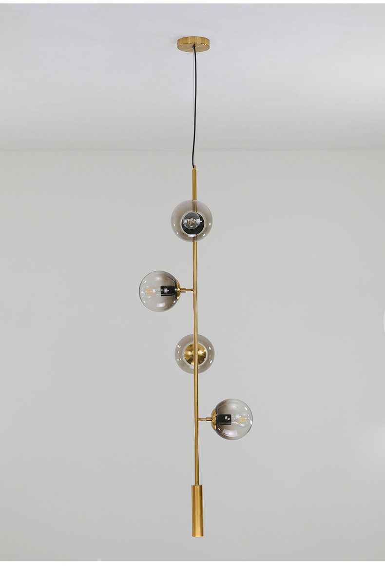 Modern Modo chandelier Pendant Lighting  Mid-Century Glass Globes Sputnik Pendant Lamp long LED Hanging light for living room