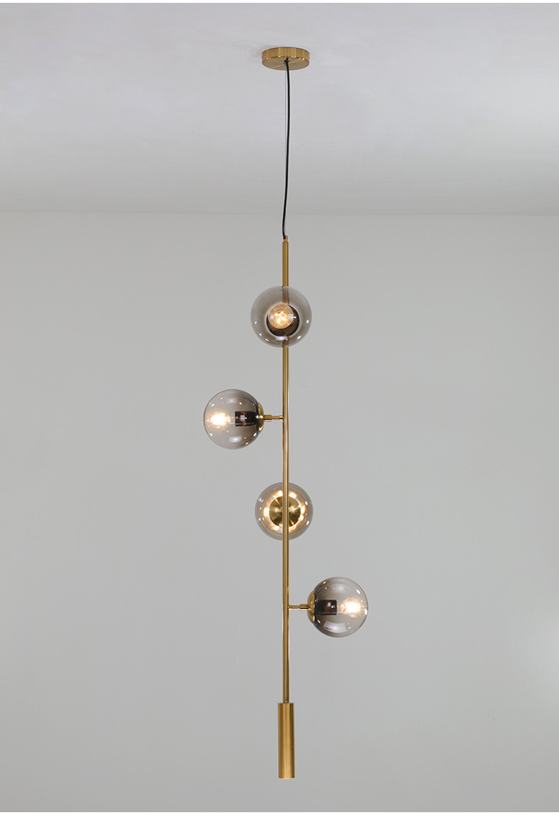 Modern Modo chandelier Pendant Lighting  Mid-Century Glass Globes Sputnik Pendant Lamp long LED Hanging light for living room