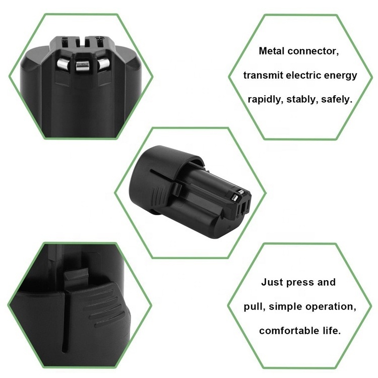 Bosh EU Stock Power Tool Battery Replacement 10.8V 12V 2.0AH For BAT411 Li-ion Battery for Bosch Battery