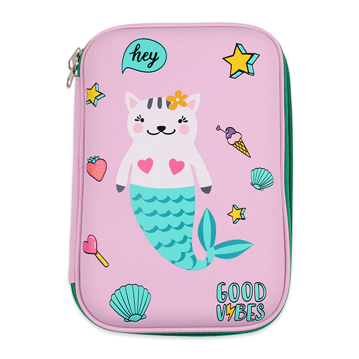 Licheng BXN524 Multifunction Pencil Box, Pencil Case EVA, Smiggle Two Zipper Organizer Pencil Case Big