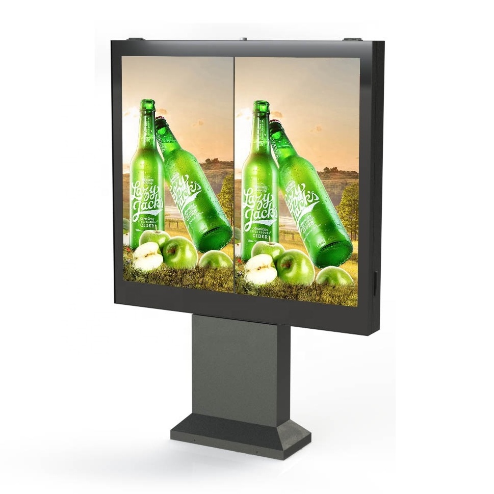 Outdoor QSR 43inch 49inch single face screen dual faces screens LCD screen drive thru menu boards for restaurant