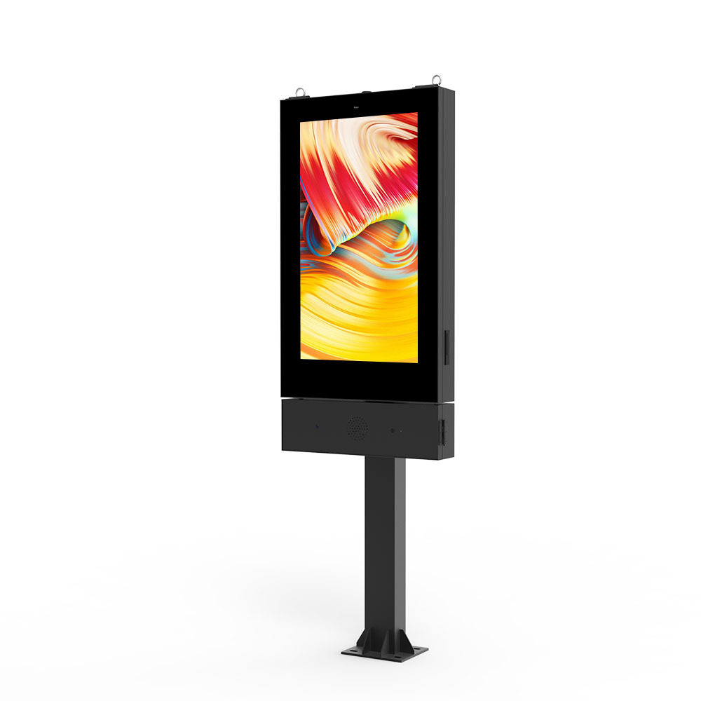 New outdoor waterproof wall mount monitor high brightness drive thru screens with  intercom speaker system smart menu board