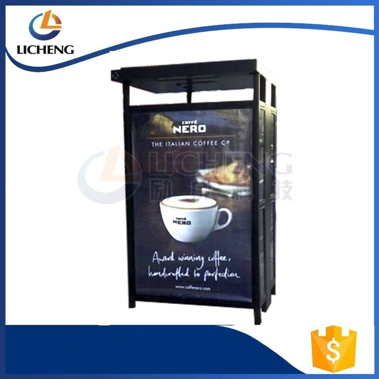 2019 hot selling solar double side lighting sign board outdoor mupi advertising light box