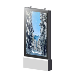 outdoor scrolling advertising equipment Mupi led light box solar power light box