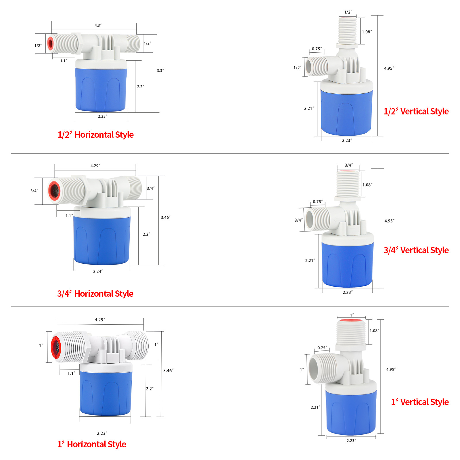 [Wholesale In Stock] Automatic Water Tank Float Ball Water Level Control Valve Floating Ball Valve For Water Tank