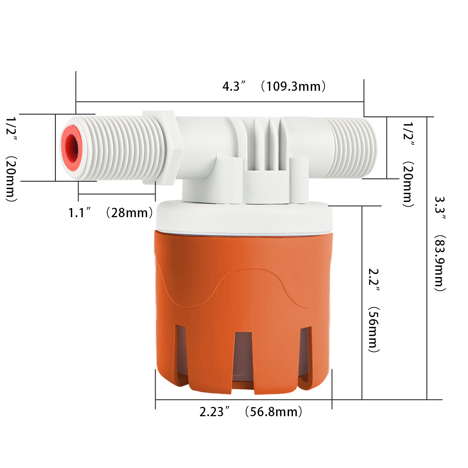 Water Level Float Valve 1/2