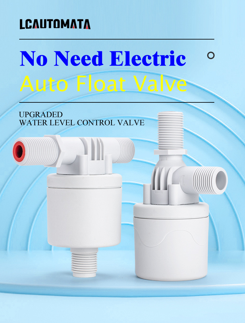 1/2 Inch Nylon Horizontal Automatic Control Swimming Pool Water Level Valve Automatic Water Level Control Float Valve