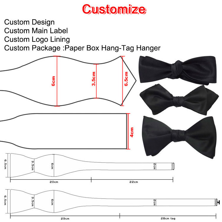 Make Your Own Tie Clip Microfiber logo necktie Bow tie with Socks Gift Boxes