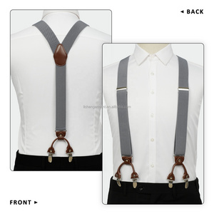 Free Sample Factory Direct Price Men Pants Y Shape Suspender for Men Elastic Trousers Suspenders for Wedding Party