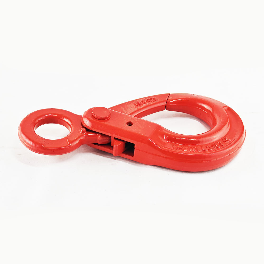 G80 clevis swivel self locking eye hook self-locking safety hook