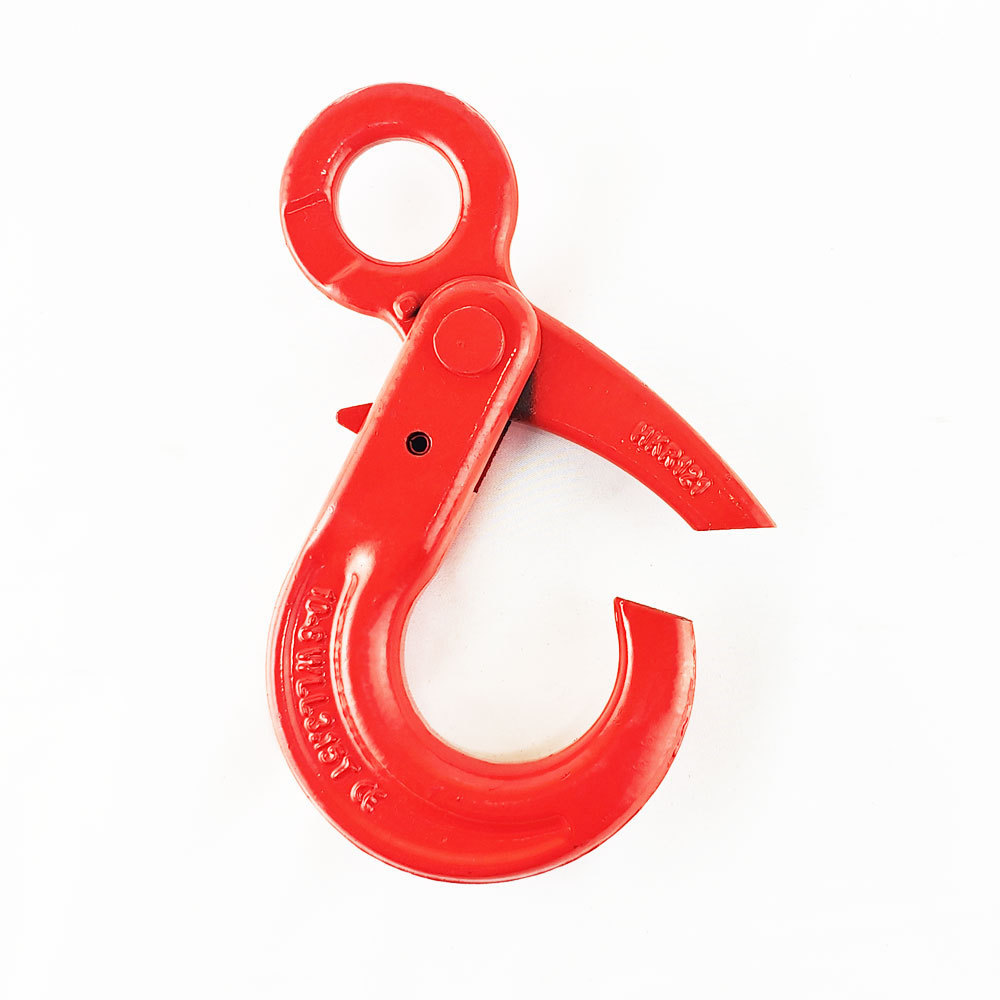 G80 clevis swivel self locking eye hook self-locking safety hook