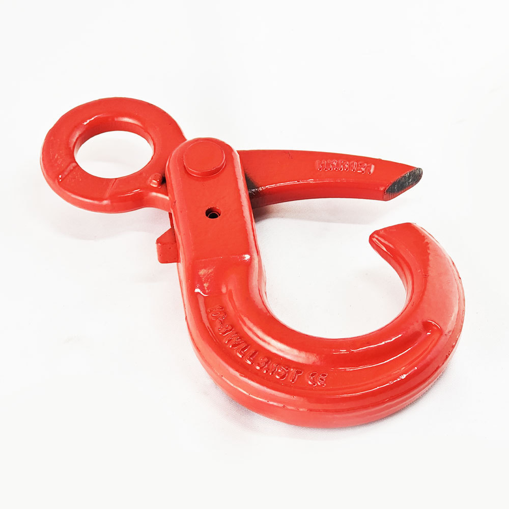 G80 clevis swivel self locking eye hook self-locking safety hook