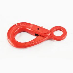 G80 clevis swivel self locking eye hook self-locking safety hook