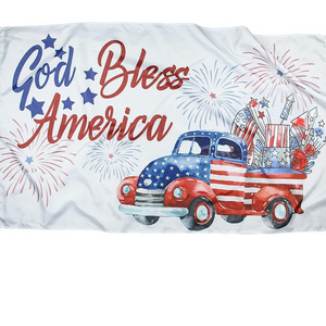 custom God Bless America Flag 4th of July 3x5 Ft US Banner Independence Day Memorial Yard Sign National Day Party