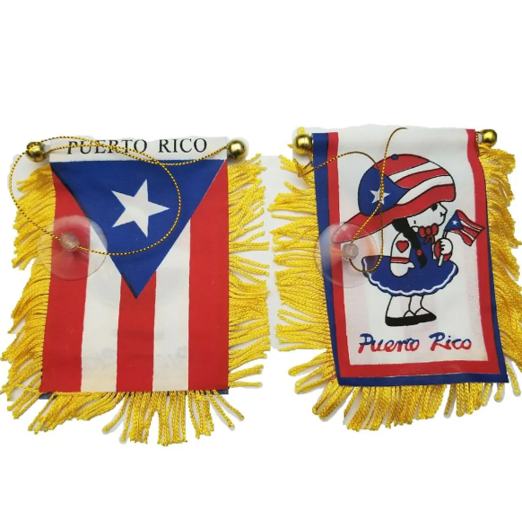 Puerto Rico flags for cars accessories 8x12cm Puerto Rican Quality made small mini Banner