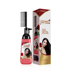 korean hair straightening cream rebonding curly hair straightener cream brand permanent in USA