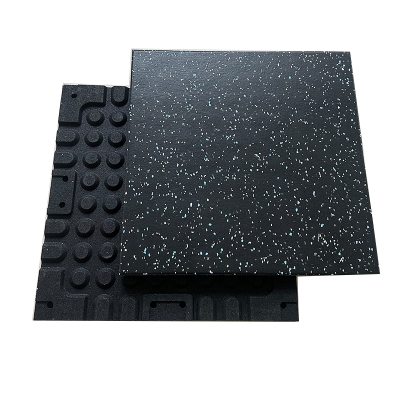 Best selling products 15% EPDM dots gym flooring rubber tiles 20mm wear resistant Gym Floor Fitness for fixed equipment area