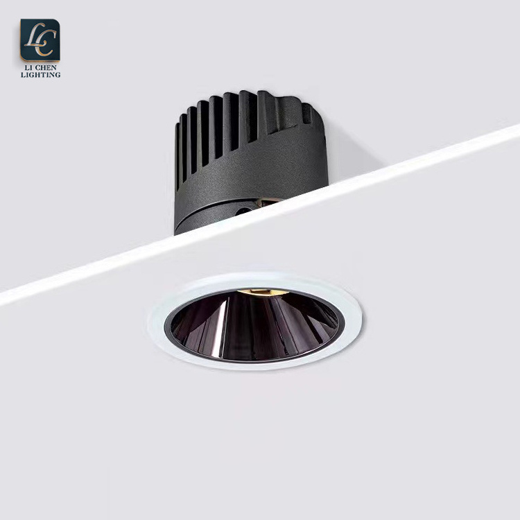 Modern Style Anti-glare Adjustable Lighting Angle 7w 10w 15w 20w 25w COB Ceiling LED Spotlight Downlight