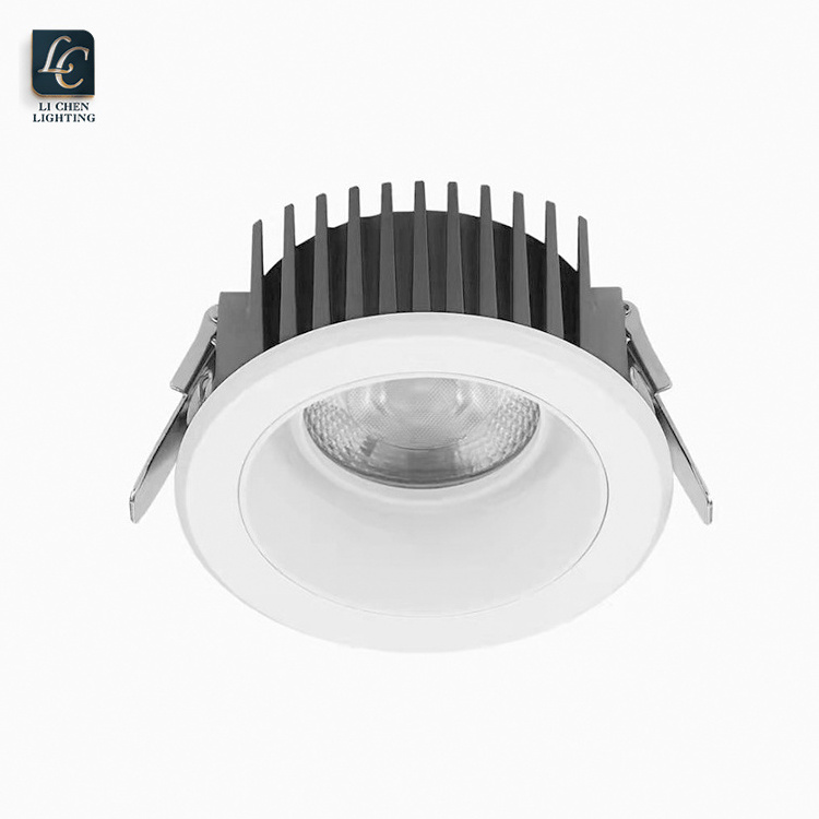 Antiglare Adjustable Recessed Airport Corridor IP65 Waterproof 12w 15w 24w Cob Thin Trimless Led Downlight