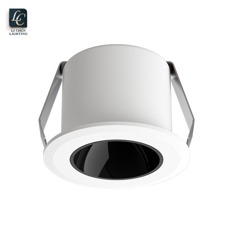 CCT Adjustable Aluminum Black White Hotel Embedded 2 3 5 8 12 W LED Down Light