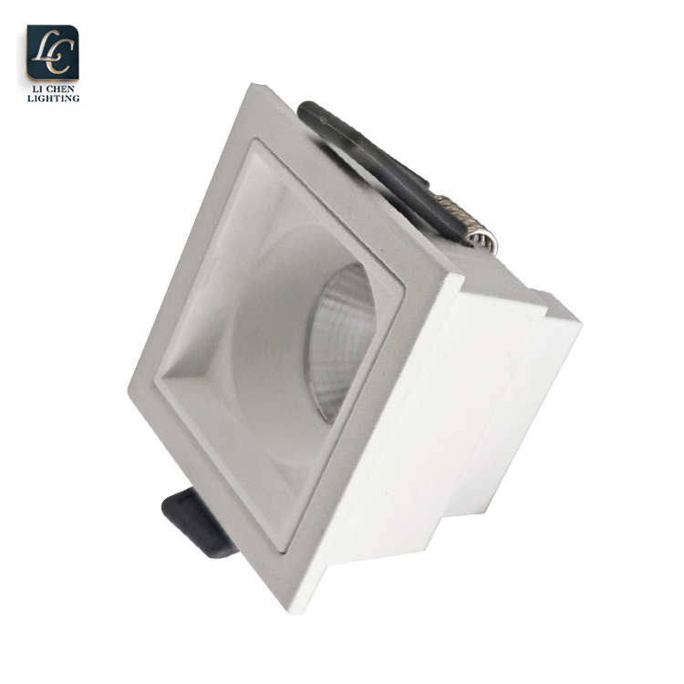 Home Square Spotlight Grille Indoor Under Lighting Embedded Hotel Restaurant Anti-Glare Led Cob Downlight