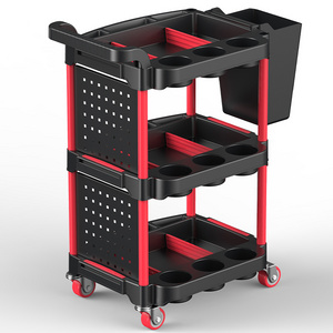 OEM Factory Multi-function Tool Cart PP Detailing Car Repair Storage Cart